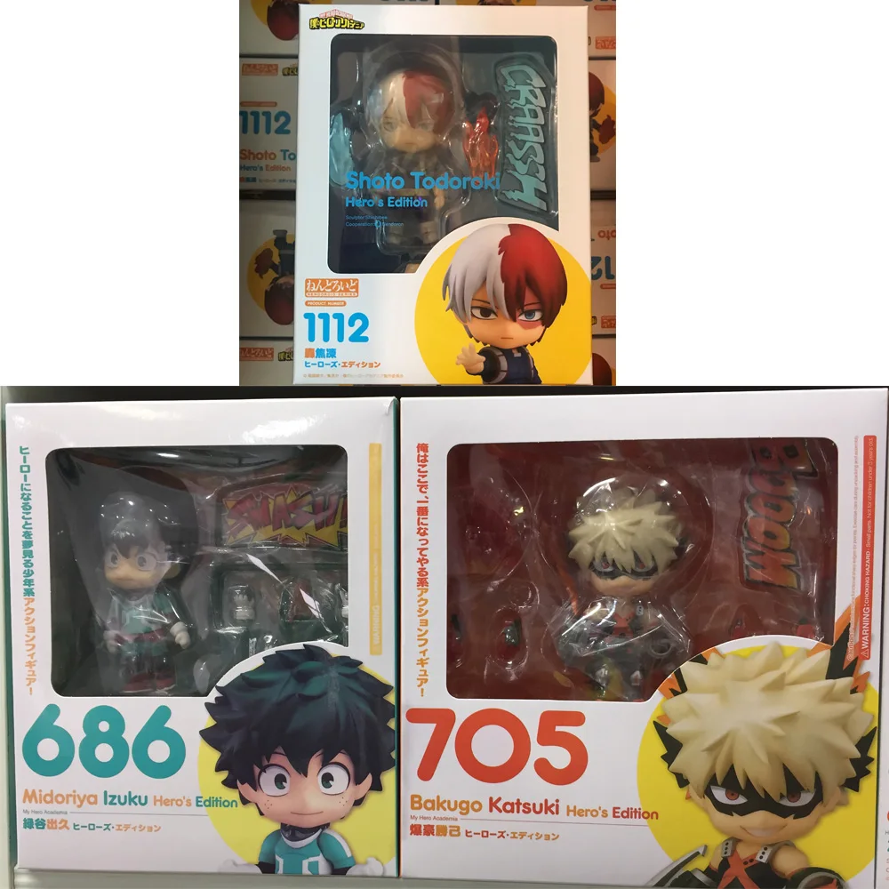 Шото Тодороки SIzuku Midoriya Katsuki Bakugo My Hero Академия Boku no Heros Edition 1112 #686 #705 # экшн-Фигурки