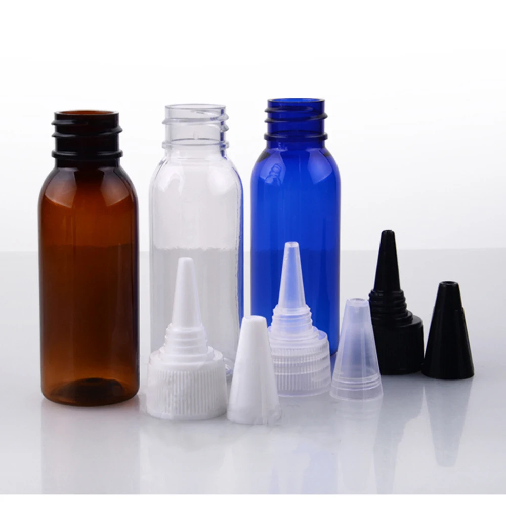 50 шт. пустой закрученная бутылка Пластик небольшой иглы мягкие бутылки для