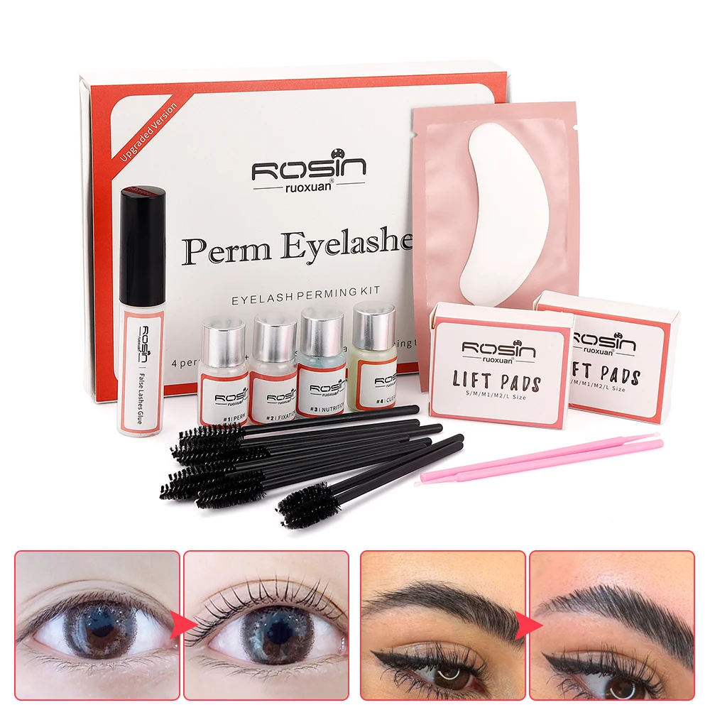 

Professional Lashes Lifting Kits With Rods Glue Eye Lashes Eyelash Perming Kit Lifting Extension Perm Set Makeup Tools