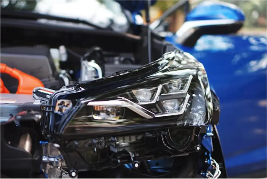 Автомобильная фара bupmer для Lexus фары NX200 NX200T NX300T автомобильные аксессуары все в светодиодный противотуманный фонарь для Lexus фары