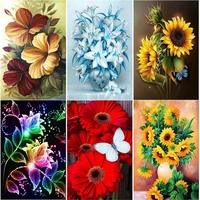 diy 5d diamond painting sunflower flower diamond embroidery new mosaic resin full square round drill home decor manual art gift