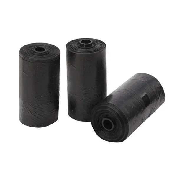 40 рулонных черных мешков для домашних животных собак кошек сбора отходов чистый