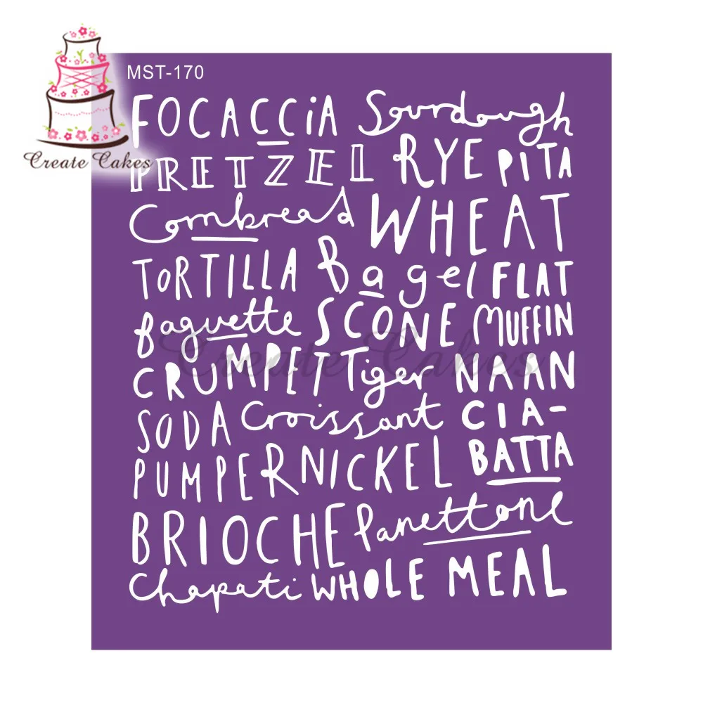 Трафареты из сетчатой ткани для ресторанного меню трафарет торта форма