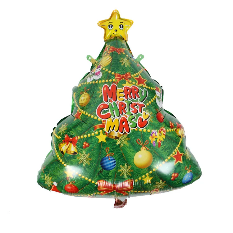 

Christmas Balloons Christmas Tree Balloons Shopping Mall Window Christmas Party Decoration Aluminum Foil Balloons