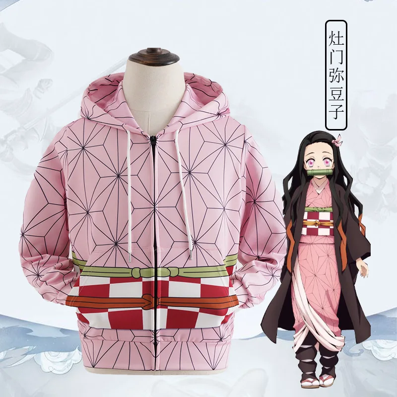 Детские аниме свитшоты Adullt костюм для косплея камадо танджиру толстовка одежда