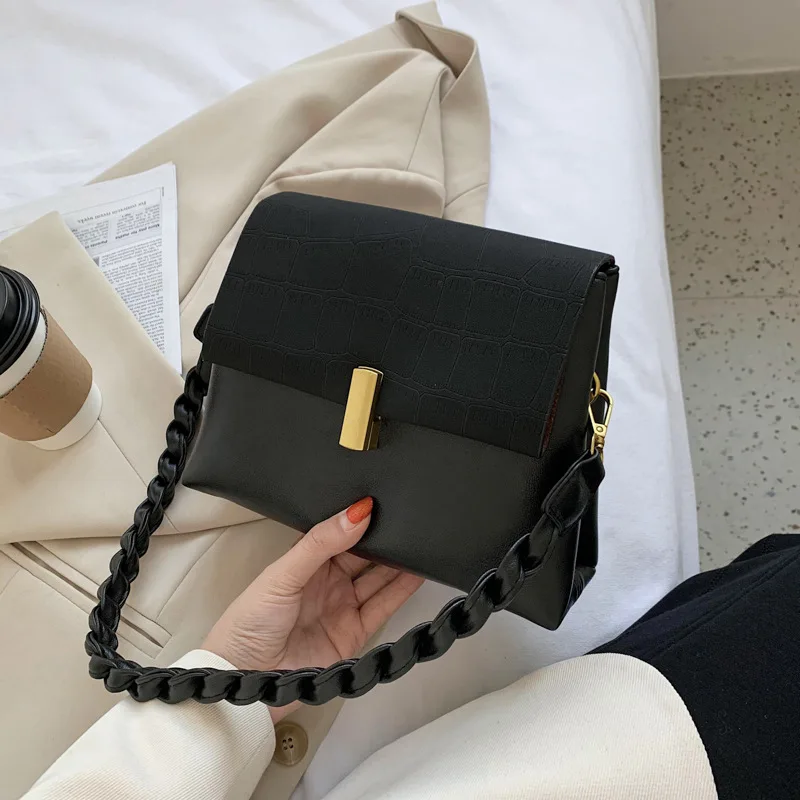 

High-quality Ladies Brand Designer Casual Stone Pattern Bag 2020 Autumn New Simple Women's Trendy One-shoulder Diagonal Bag