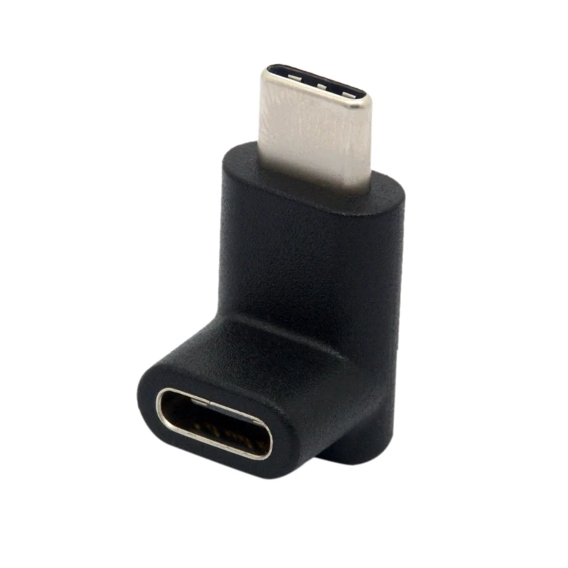 

90 Degree Type C Adapter, USB C Male to Female Adapter Upward and Downward Angled USB-C Adaptor USB 3.1 Type-C Connector