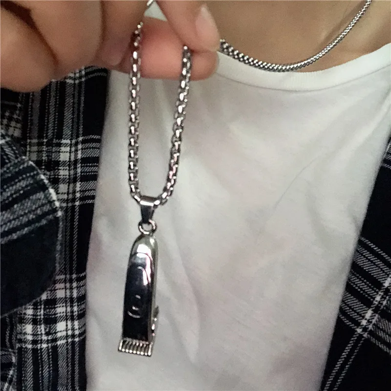 Ожерелье для мужчин и женщин из титановой стали длинная цепочка свитеров в стиле