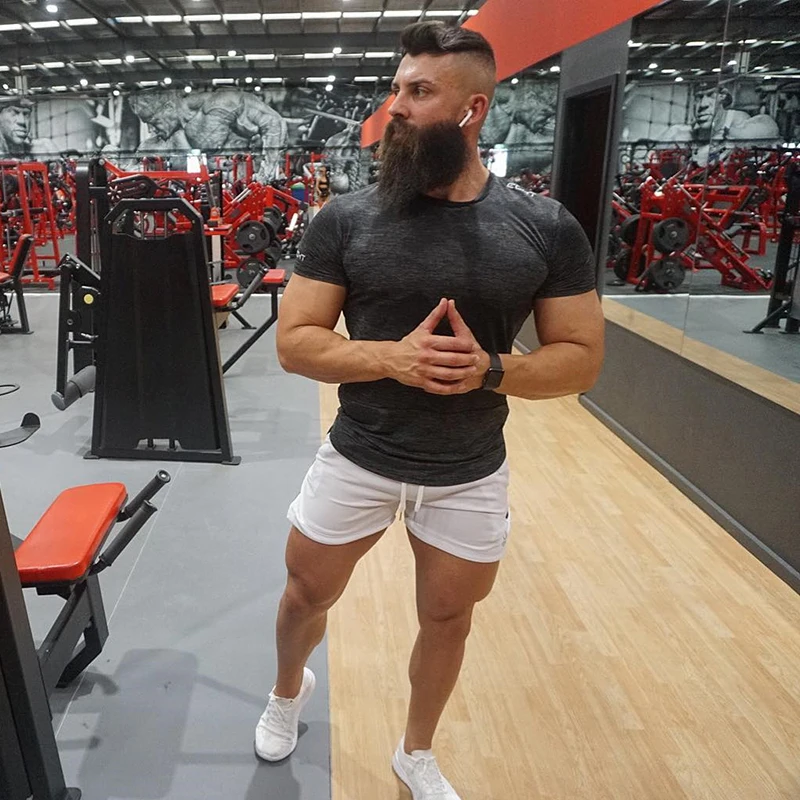 Шорты мужские для плавания дышащие спортивные штаны бега тренажерного зала