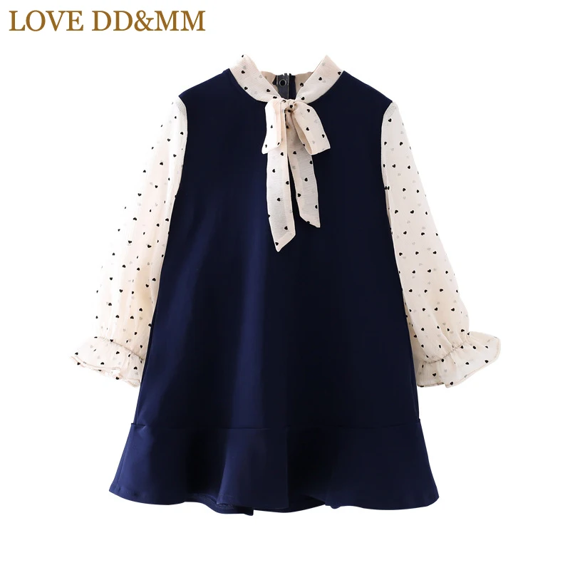Платья для девочек LOVE DD &amp MM новинка 2022 детская одежда Модное шифоновое