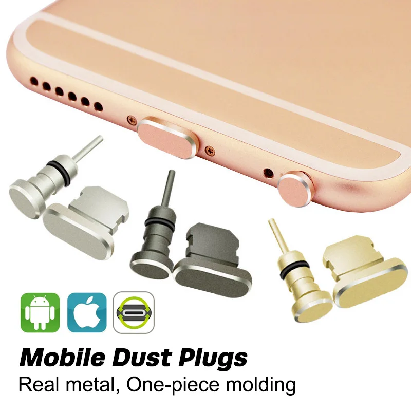 

FONKEN Earphone Jack Plug 3.5mm AUX Dust Plug For Phone Car Computer Laptop With Ejector Pin Micro USB Type C Charging Port Tips