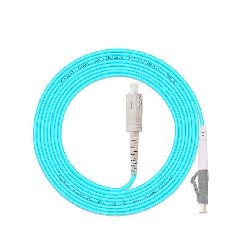 5 шт./лот SC/UPC -LC/UPC OM3 волоконно-оптический патч-корд 10G 50/125 волоконный кабель