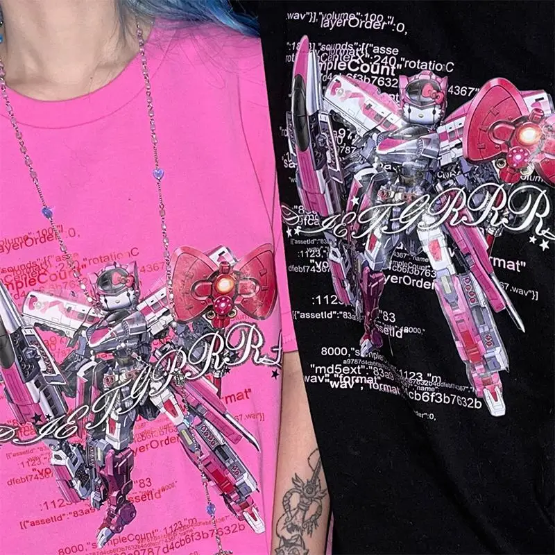 Y2K 2021 летние женские футболки Эстетическая Свободная Женская футболка панк