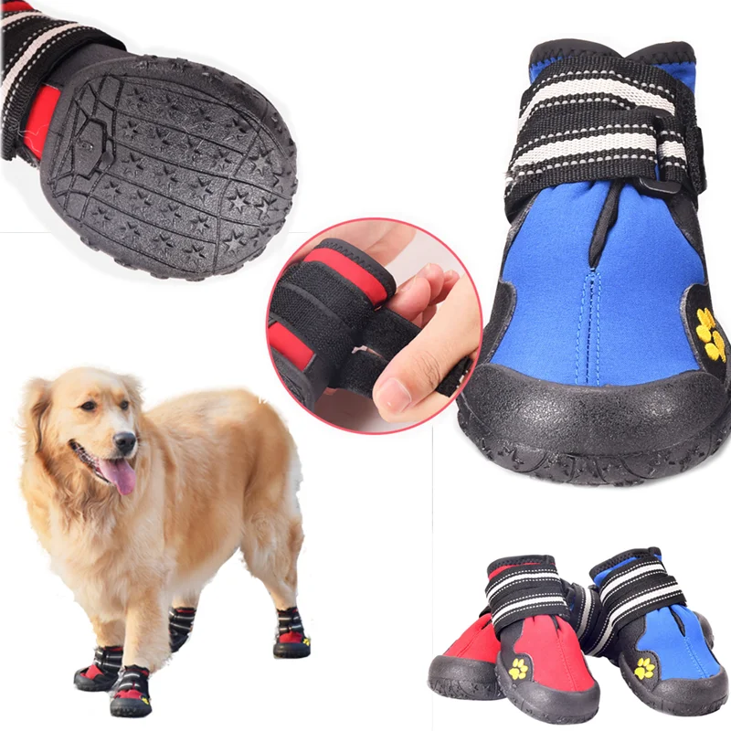 

Sport Dog Shoes For Large Dogs Pet Outdoor Rain Boots Non Slip Puppy Running Sneakers Waterpoof Boots Pet Accessories Rain Shoes