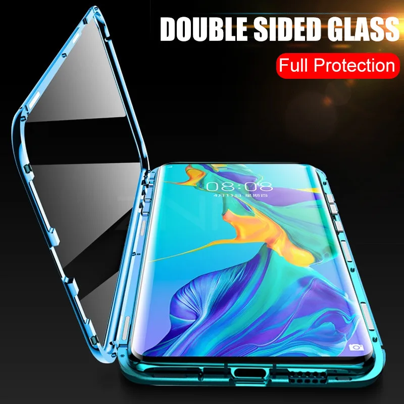 ZNP Магнитный адсорбционный металлический чехол для телефона для Xiaomi 8 9 SE 9T Pro двухсторонний стеклянный Магнитный чехол для Redmi Note 7 K20 Pro чехол s