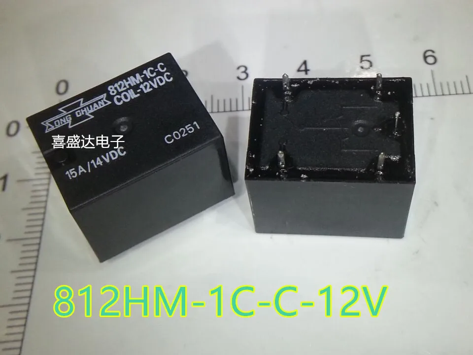 Новое автомобильное реле 10 шт./лот 812HM-1C-C-12VDC 812HM-1C-C-24VDC 812HM-1C-C 12V 812HM-1C-C-COIL-12VDC 812HM 1C C 5PIN