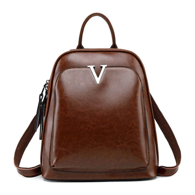 Женский рюкзак школьные сумки для девочек подростков 2020 спилковый кожаный