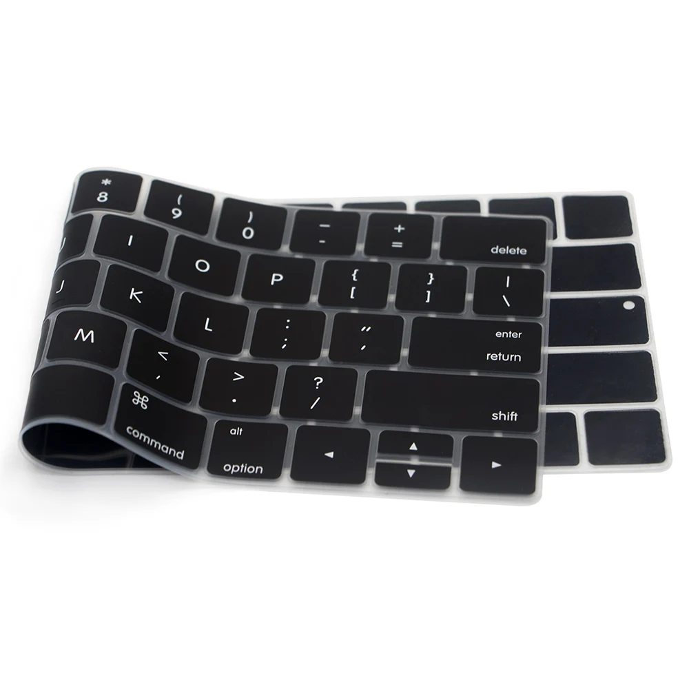 Английская американская Защитная пленка для клавиатуры для Macbook Pro 13,3 A1706 A1989 и 15,4 дюймов A1707 A1990 с сенсорной панелью