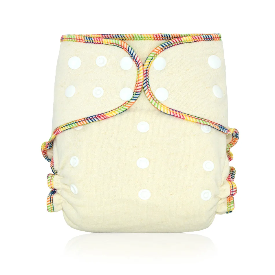 Miababy(3 шт./лот) Onesize пеньковая ткань пеленки для тяжелой влажности подходит для ребенка 5-15 кг, натуральная пенька - Цвет: Rainbow