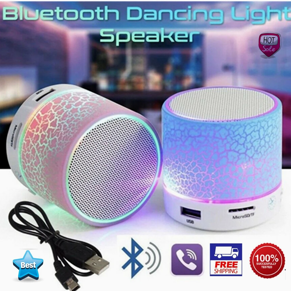 A9 Bluetooth динамик мини беспроводной громкий трещина светодиодный TF USB сабвуфер mp3