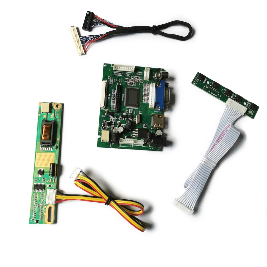 

VGA AV 1CCFL DIY Kit Monitor Controller Drive Board LCD Matrix LVDS 30 Pin 1280*800 For B154EW01 V8 V9/B154EW02 V0 V1 V2 V3