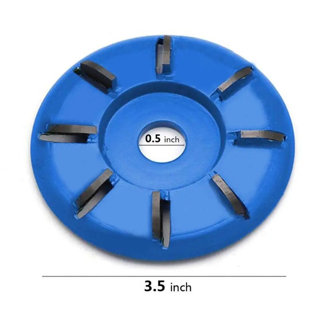 

8 зубов резьба по дереву дисковый 90 мм деревообрабатывающий фасонно-фрезерный резец инструмент шлифовальный круг для 16 мм Угловая шлифовал...