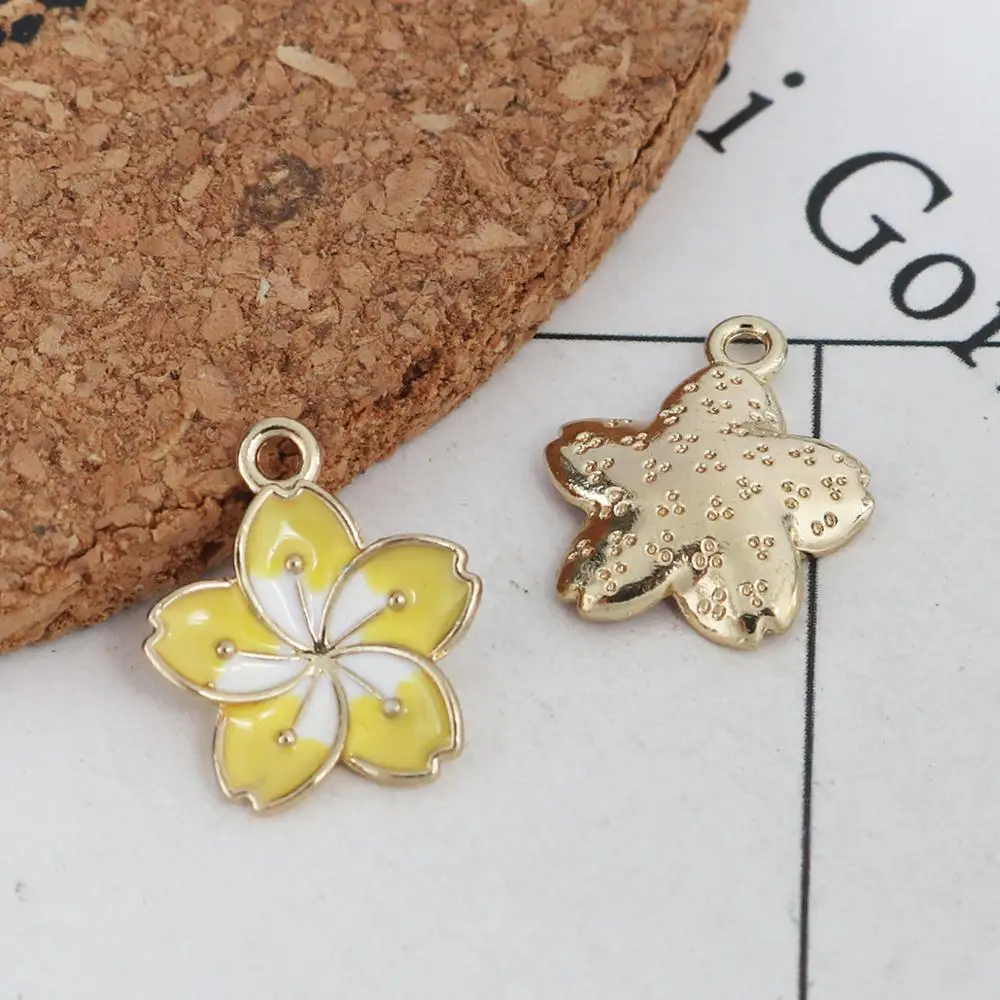 Doreen Box Подвески из цинкового сплава подвески в виде милого цветка Золотого