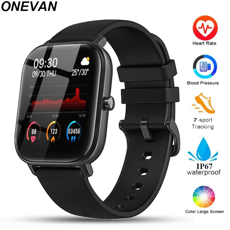 Новинка 2021 умные часы с сенсорным экраном женские спортивные водонепроницаемые