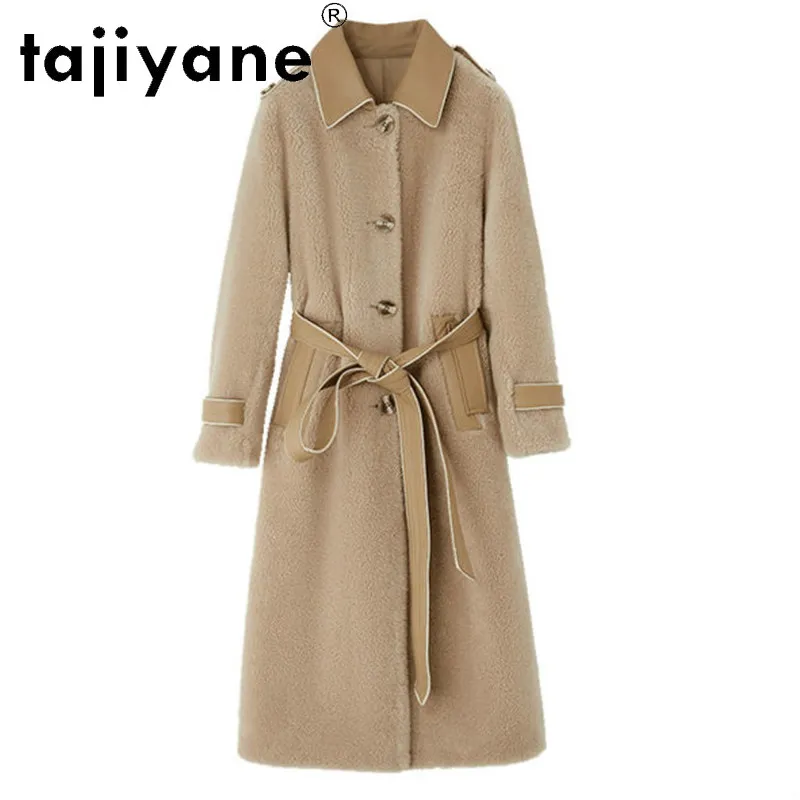 

Tajiyane Woman Winter Coats and Jackets Women Real Fur Coat Womens 100% Wool Jacket Lamb Fur Parkas Female Cloth Casaco TN1230