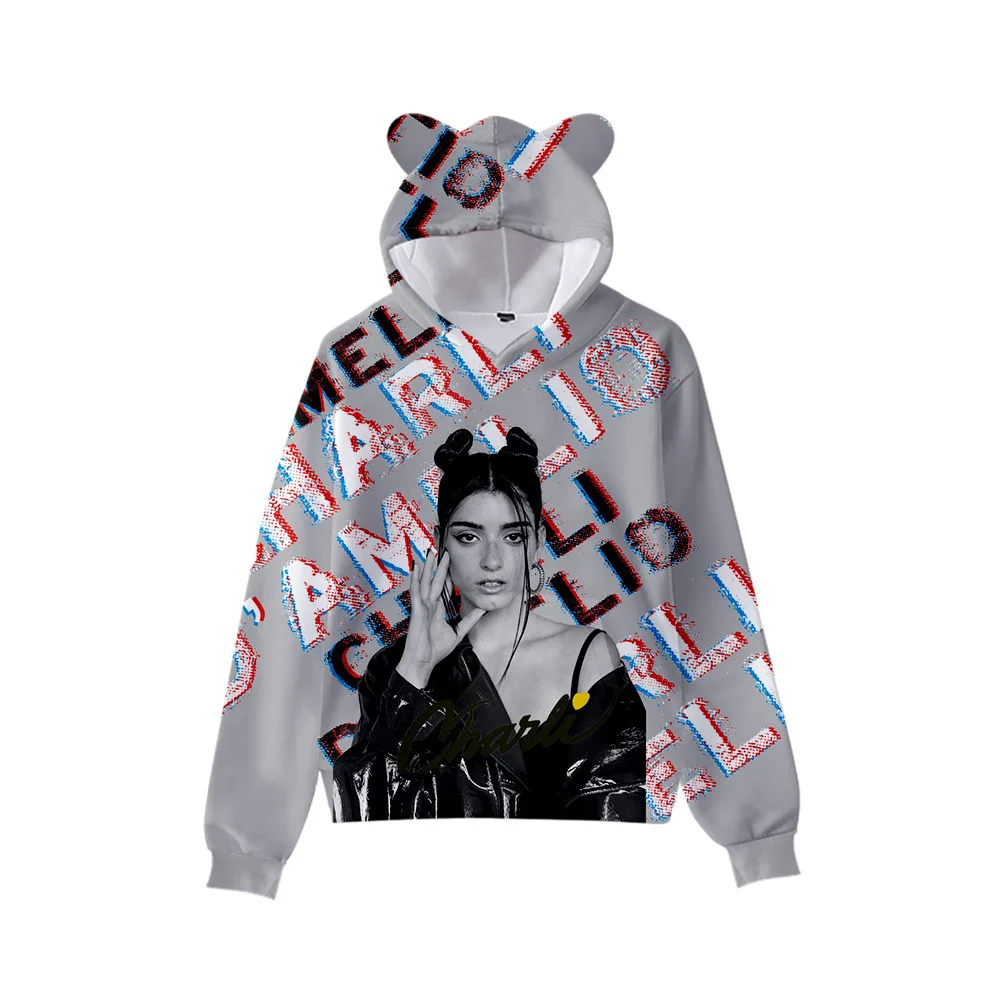 

Оригинальные креативные толстовки с капюшоном, 3D, Charli amazelio, для мальчиков и девочек, с изображением кошки, Осень-зима, Charli Damelio Merch 4XL