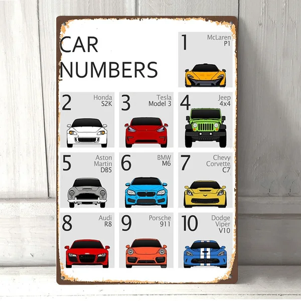 

Los del coche Винтаж Ретро металлическая signo de Металла Pin Up de металлический детектор металла де pared signo pared de la pared casa