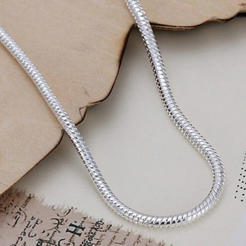 

3MM Snake Bones Bracelet Ladies Simple Chain Bracelet Fashion Popular Silver Colour Jewelry Couple Jewelry high-end Gifts