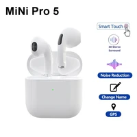 newest mini pro5 tws wireless headset bluetooth earphones waterproof music headphones business headset work on all smartphones