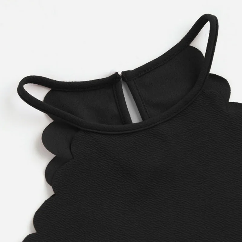 Женский короткий топ на бретельках LASPERAL повседневный облегающий с открытой