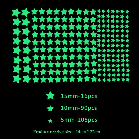 202 pçs/set 3d bolha estrelas pontos luminosos adesivos de parede quarto das crianças decoração para casa decalques brilham no escuro quarto diy papel de parede