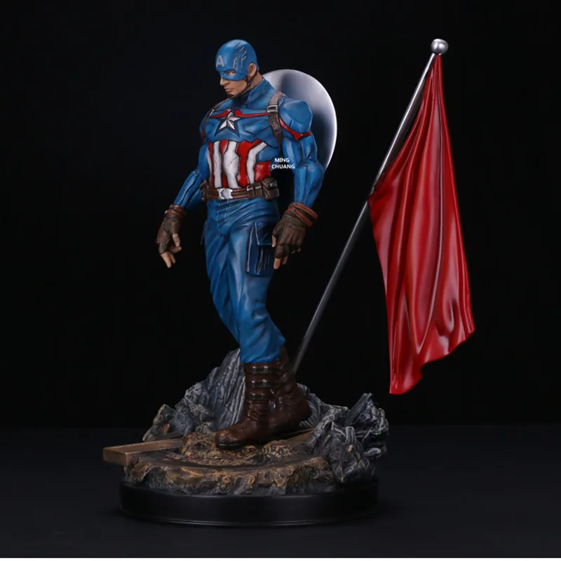 1" Статуя Мстителей Капитан Америка бюст Steve Rogers Полноразмерное портретное Искусство ремесло анимационная фигурка GK игрушечная коробка 32 см V205