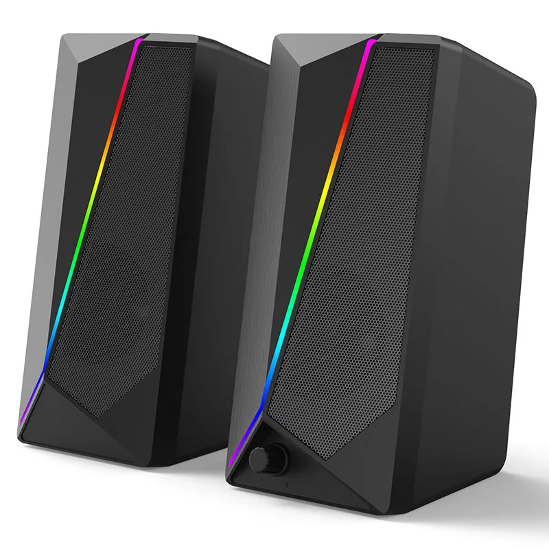 RGB ослепсветильник ка настольные компьютерные колонки 2 0 мультимедийные
