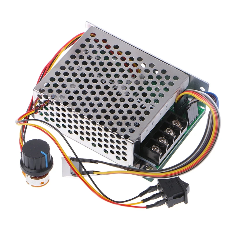DC 10-55V 12V 24V 36V 60A PWM контроллер скорости двигателя постоянного тока CW CCW Реверсивный