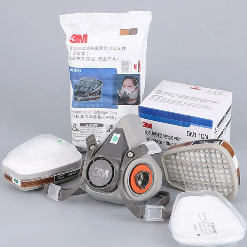 3M 6200 полумаска респиратор для распыления красок 7 в 1 костюм безопасной работы с