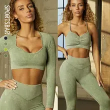 Seamless Yoga Set Woman Gym Sports Set Clothing For Women Gym Set Women Fitness Sportswear Yoga Suit