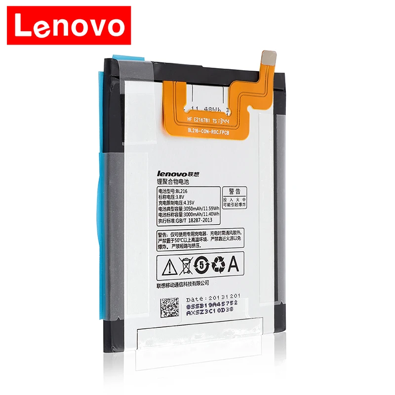 Lenovo оригинальный аккумулятор BL216 3050 мАч для VIBE Z K910 K6 X910 K910E BL 216 BL-216 высокого