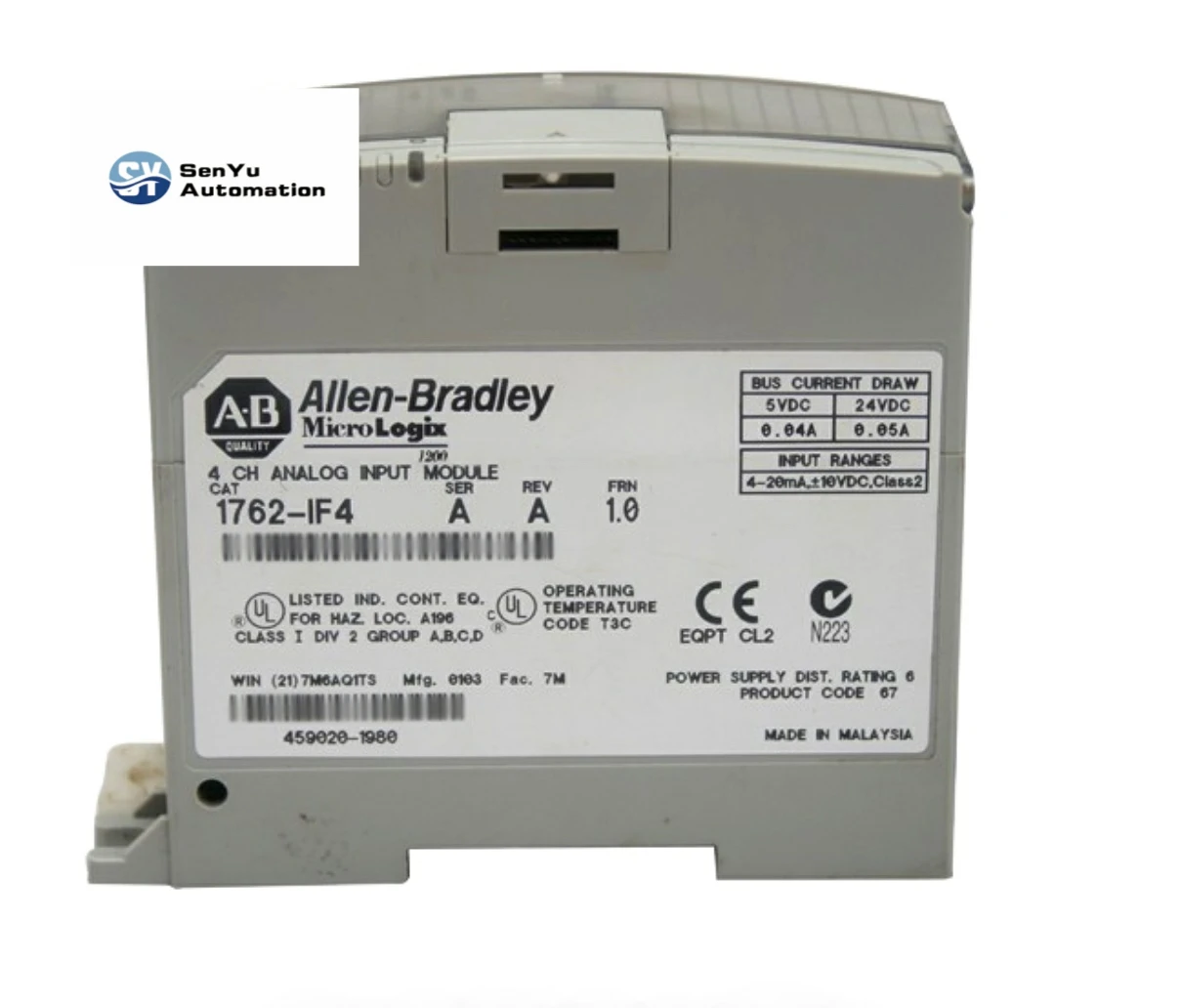 

In stock good price 1762-IF4 Allen Bradley Analog Input Module