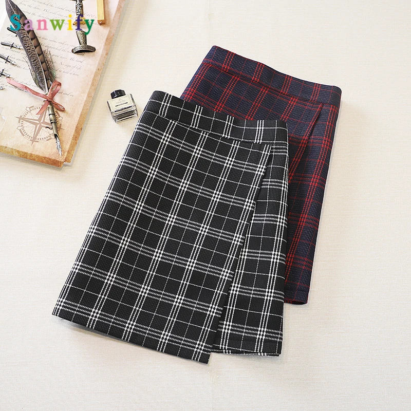 

Plaid Skirt women's A- line skirt spring and summer 2020 new fashion slimming all-match hip-covered skirt women's fashion