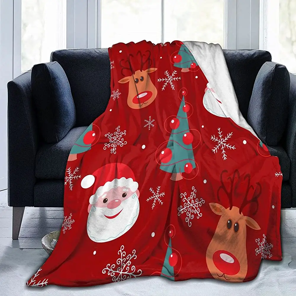 

Yulimin Christmas Krampus Scary Full Fleece Throw Cloak Wearable Blanket Nursery Bedroom Bedding Decor Decorations