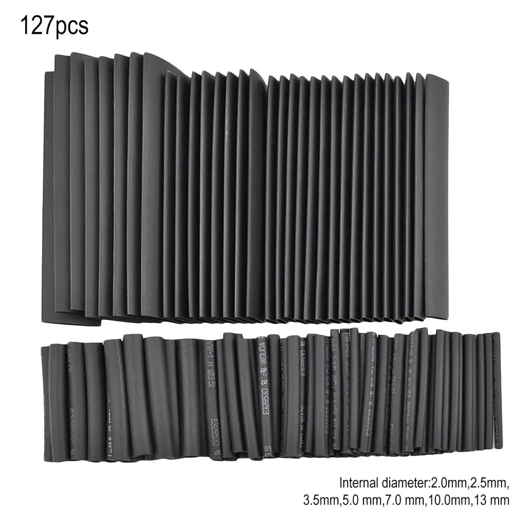 

127pcs Heat Shrink Tubing Tube Wire Insulation Sleeving Kit Car Electrical Shrinkable Cable Wrap Set Assorted Polyolefin