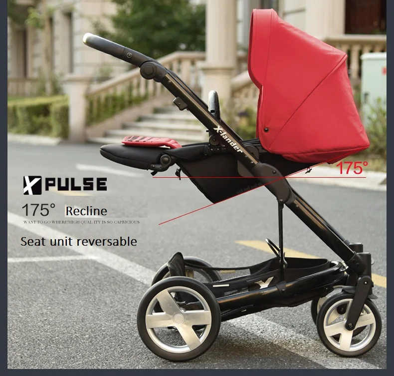 Xlander складная переносная детская коляска kinderwagen reversable seat L образной формы