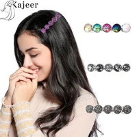 shiny pearls hair clips pin for women handmade barrettes headdress girls imitation beads top clip crystal hair accessories