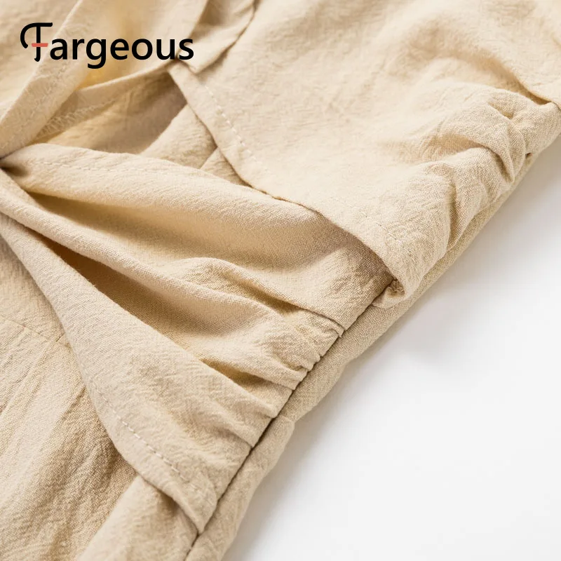 Женский комбинезон с высокой талией Fargeous Желтый Повседневный длинный на