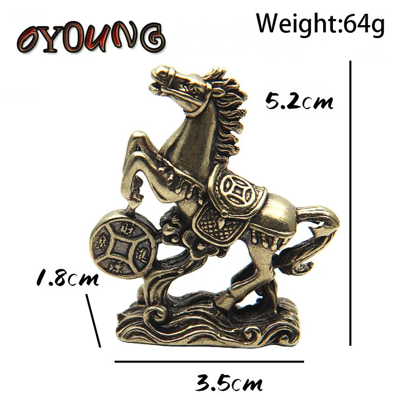 Латунная Статуэтка шаг на монеты статуэтка удачу фэн-шуй настольное украшение