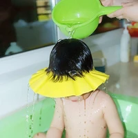 baby kids shampoo bath shower cap soft adjustable shampoo cap waterproof hat for baby washing hair cap kids bath baby shield